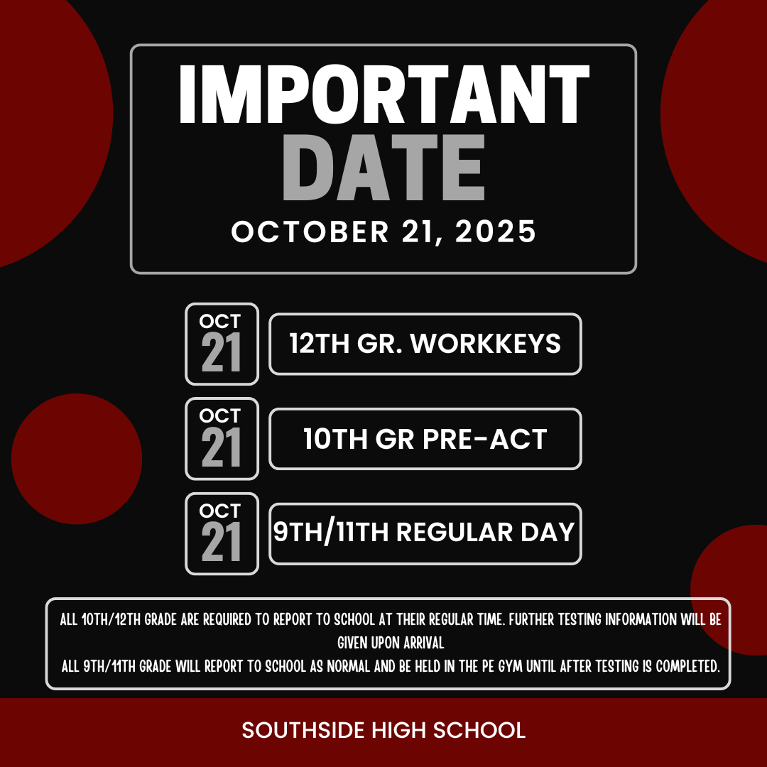 Pre-ACT and Workkeys Assessment - Oct. 21st